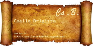 Cselle Brigitta névjegykártya