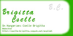 brigitta cselle business card